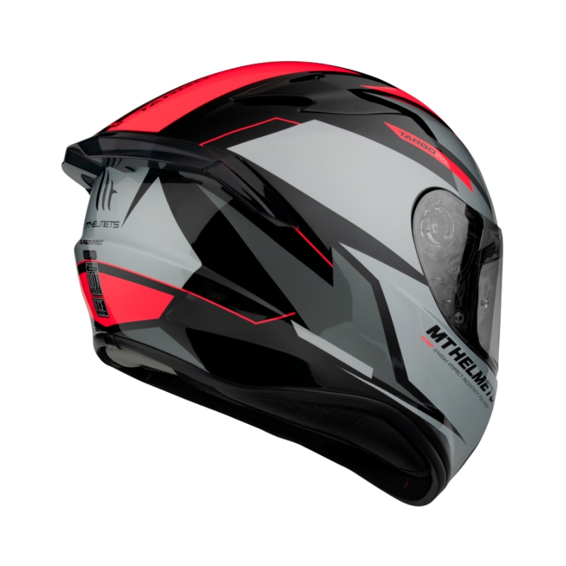 Integralny kask motocyklowy MT FF106 Pro Targo Pro Sound czarno-szaro-fluo czerwony wyprzedaż
