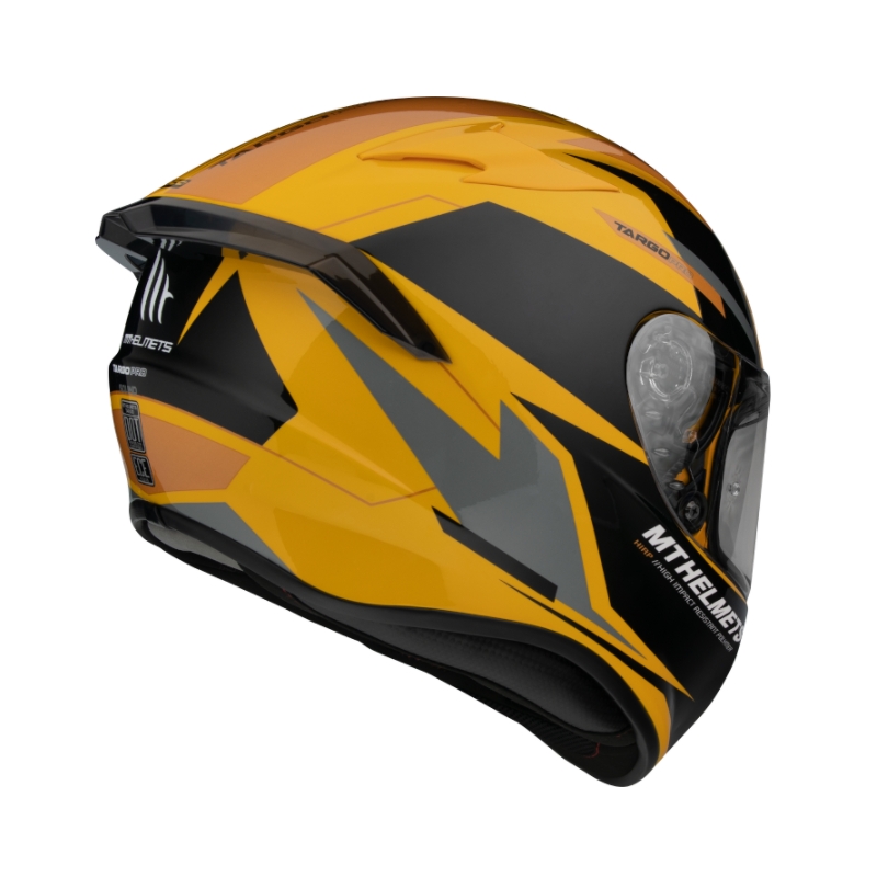 Integralny kask motocyklowy MT FF106 Pro Targo Pro Sound pomarańczowo-czarno-szary