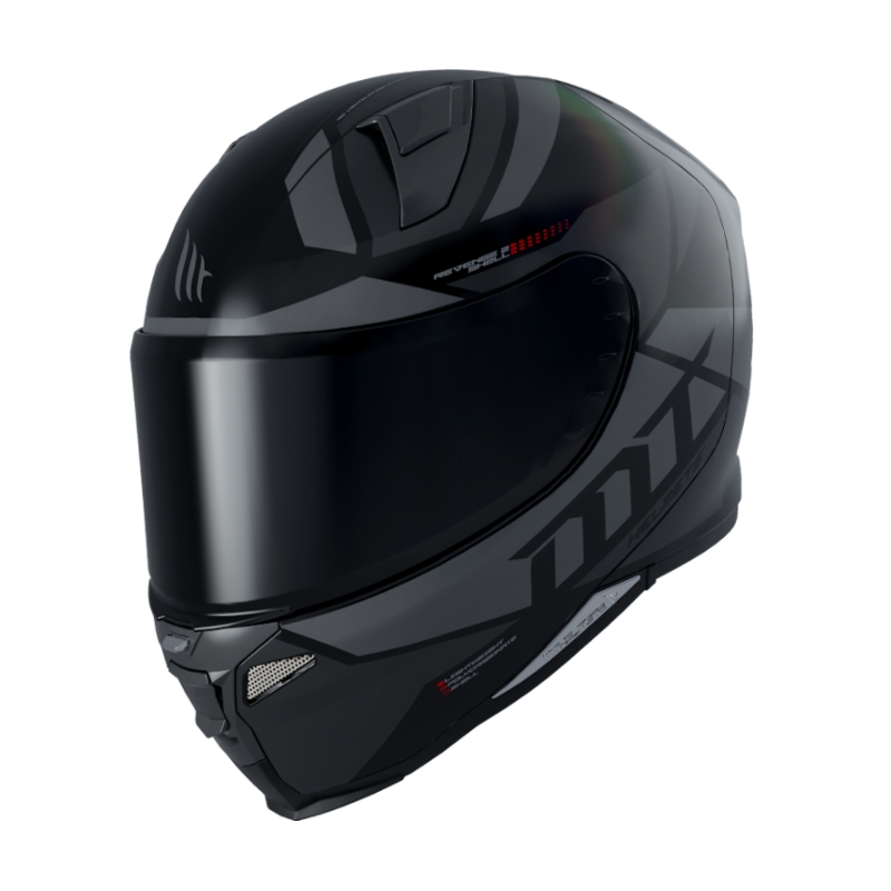 Integralny kask motocyklowy MT Revenge 2 Scalpel czarno-szary wyprzedaż