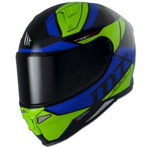 Integralny kask motocyklowy MT Revenge 2 Scalpel zielono-niebiesko-czarny wyprzedaż