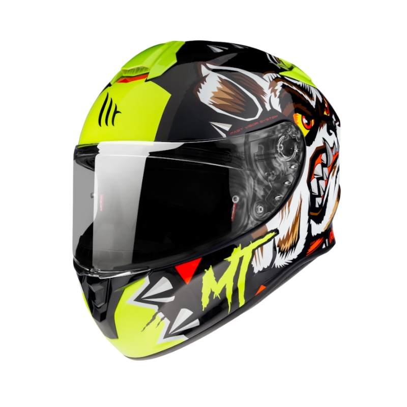 Integralny kask motocyklowy MT Targo Crazy Dog czarny