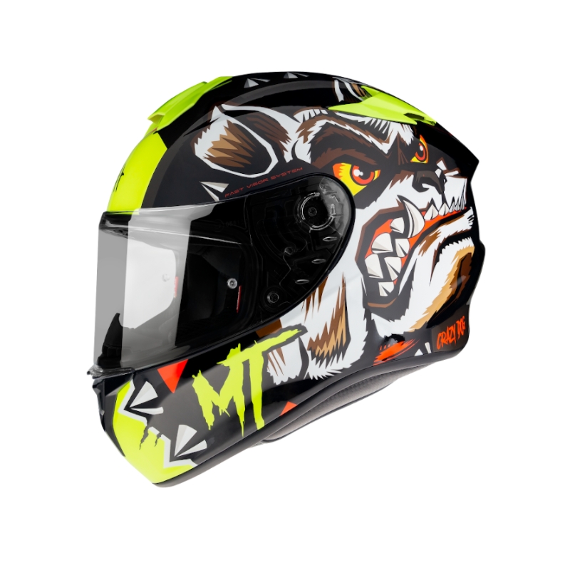 Integralny kask motocyklowy MT Targo Crazy Dog czarny