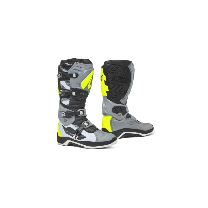 Buty motocyklowe Forma Pilot czarno-szaro-żółte