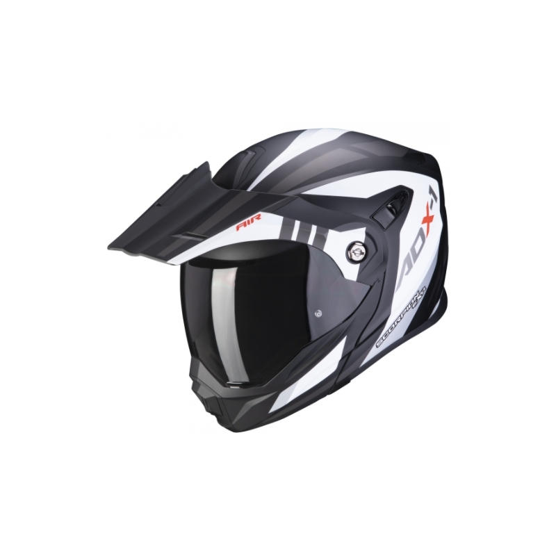 Szczękowy kask enduro Scorpion ADX-1 Lontano biało-czarny