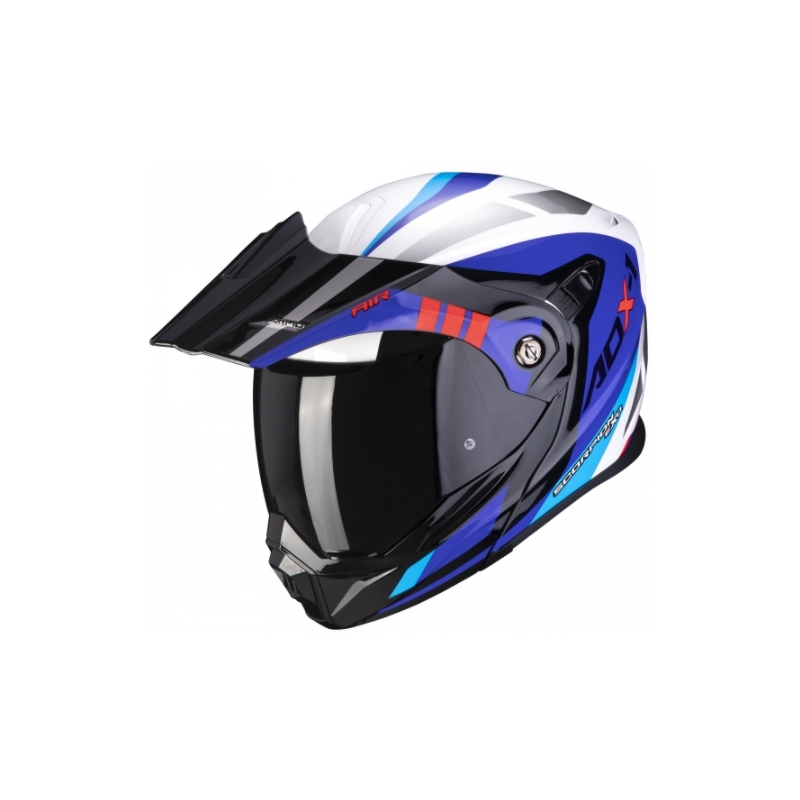 Kask enduro z klapką Scorpion ADX-1 Lontano blue-white