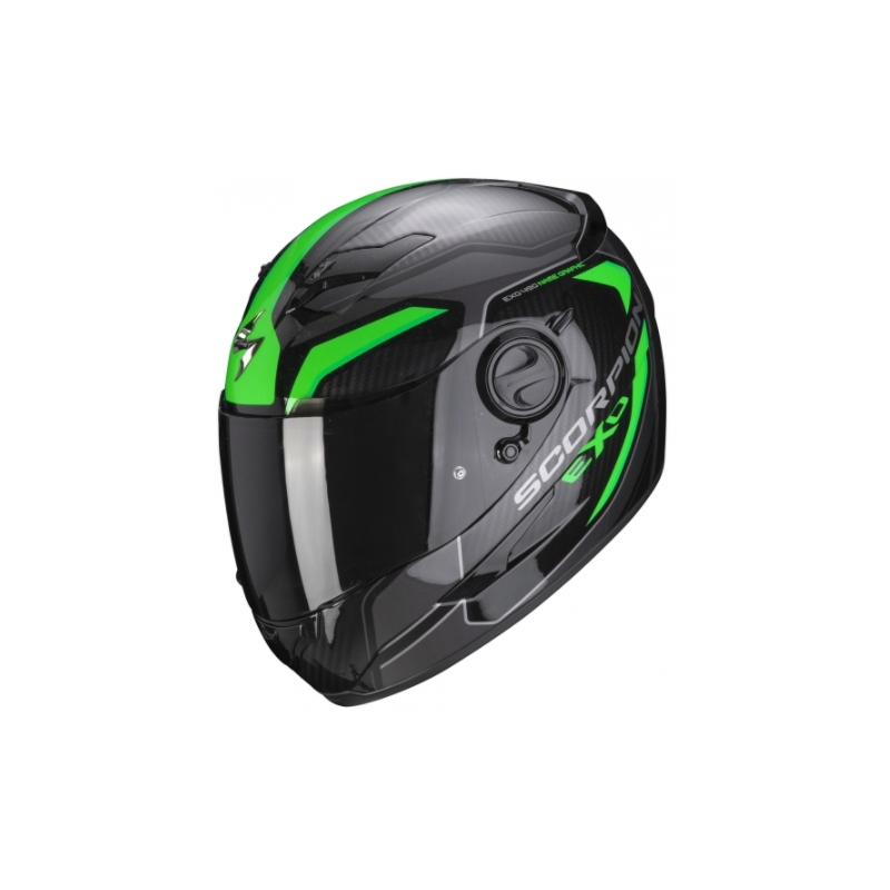 Integralny kask motocyklowy Scorpion EXO-490 Supernova czarno-zielony
