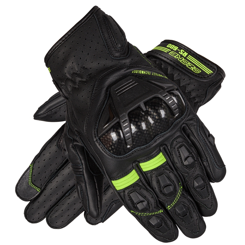 Rękawice motocyklowe Ozone RS-600 SH czarno-fluo żółte wyprzedaż
