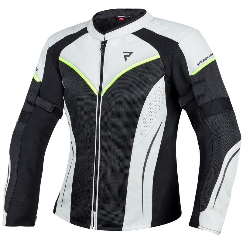 Damska kurtka motocyklowa Rebelhorn Flux Black-Grey