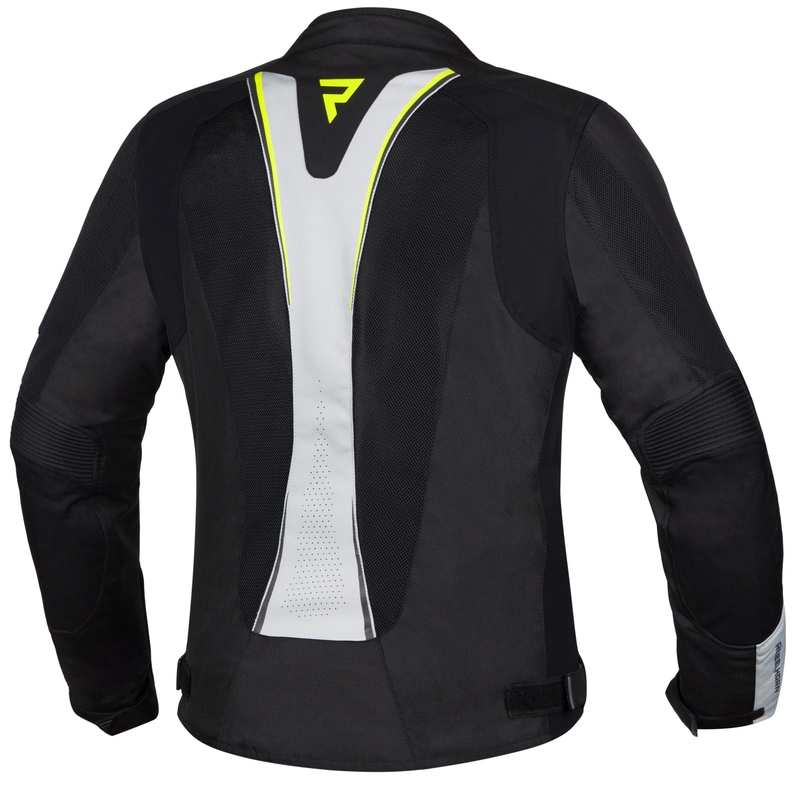 Damska kurtka motocyklowa Rebelhorn Hiflow IV Black-Silver-Fluo Yellow wyprzedaż
