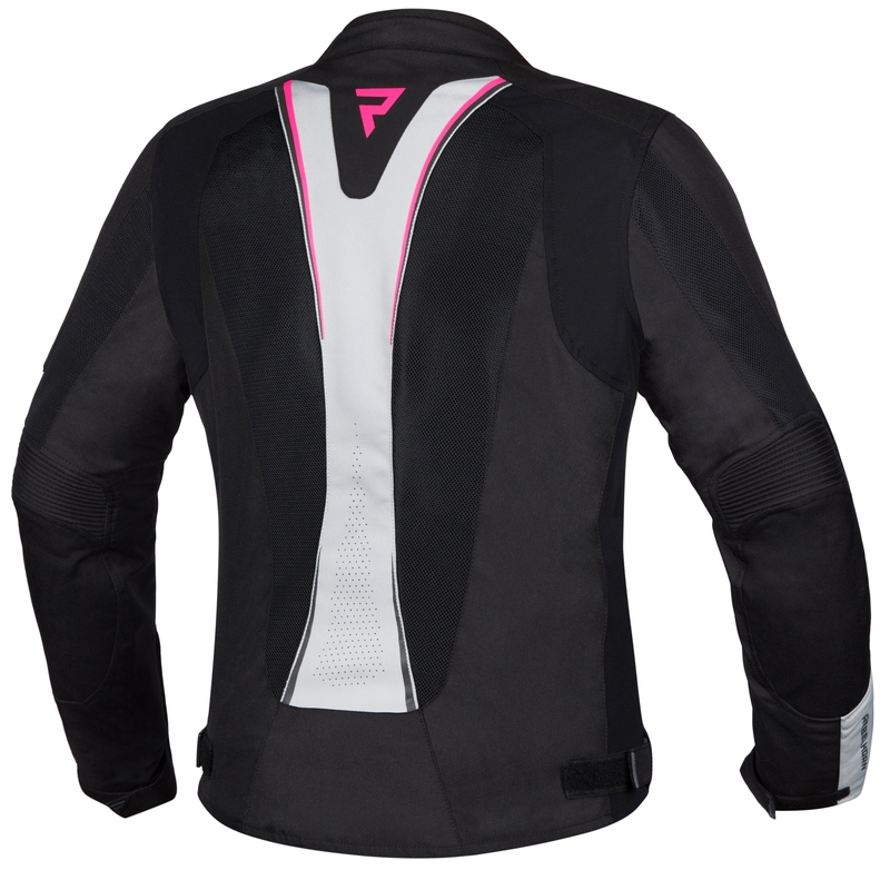 Damska kurtka motocyklowa Rebelhorn Hiflow IV Black-Silver-Pink wyprzedaż