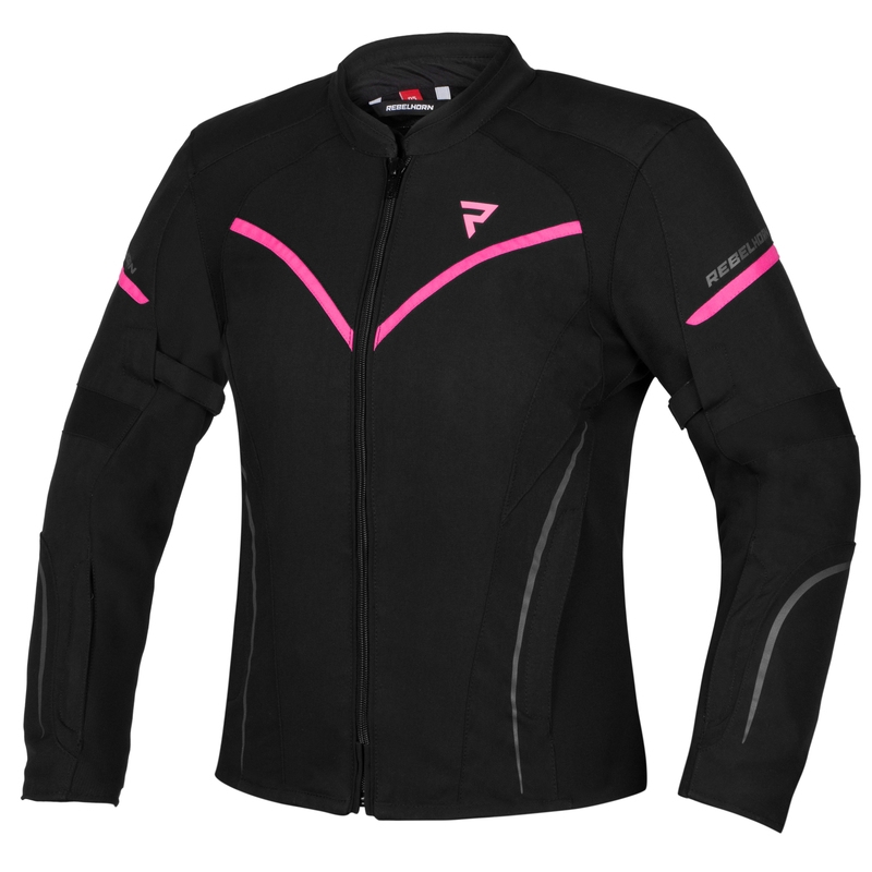 Damska kurtka motocyklowa Rebelhorn Luna Black-Fluo Pink wyprzedaż