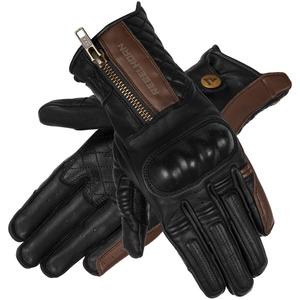Damskie rękawice motocyklowe Rebelhorn Hunter czarno-brązowe wyprzedaż výprodej