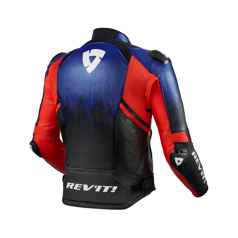 Revit Quantum 2 niebiesko-fluo czerwona kurtka motocyklowa wyprzedaż
