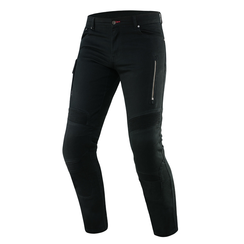 Jeansy motocyklowe Rebelhorn Vandal Twill czarne wyprzedaż