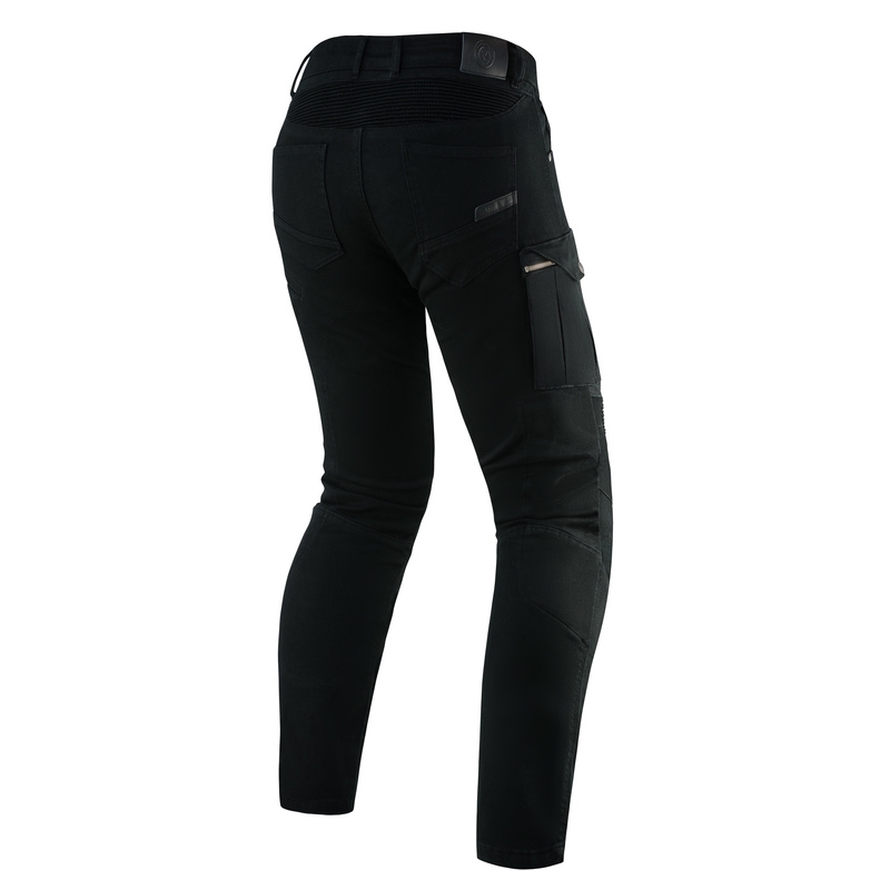 Jeansy motocyklowe Rebelhorn Vandal Twill czarne wyprzedaż