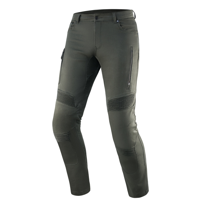 Jeansy motocyklowe Rebelhorn Vandal Twill zielone wyprzedaż