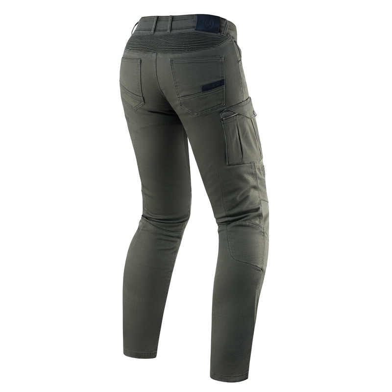 Jeansy motocyklowe Rebelhorn Vandal Twill zielone wyprzedaż