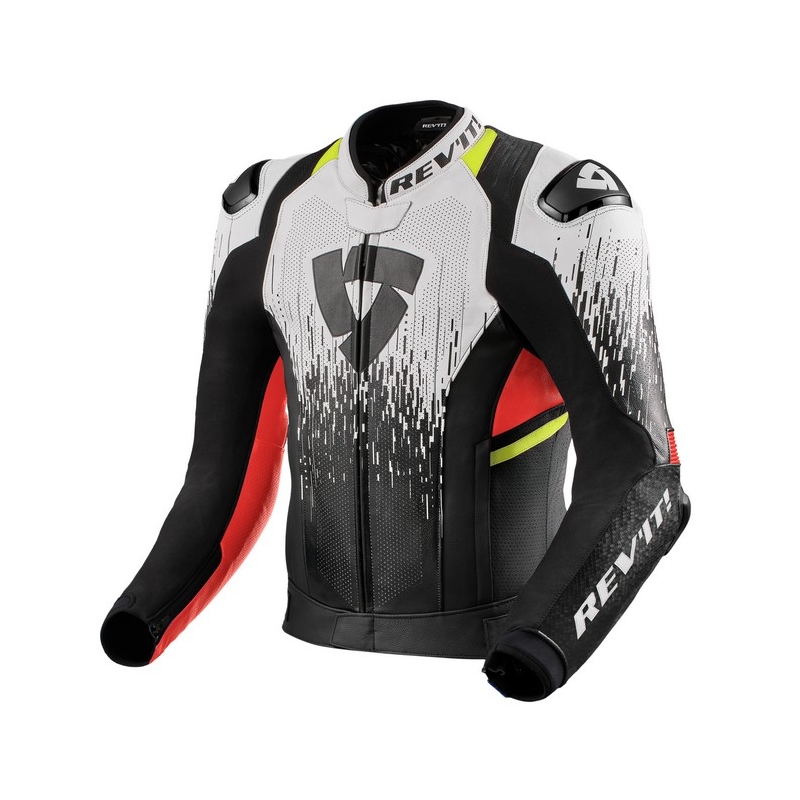 Kurtka motocyklowa Revit Quantum 2 Pro Air Black-White-Fluo Red wyprzedaż
