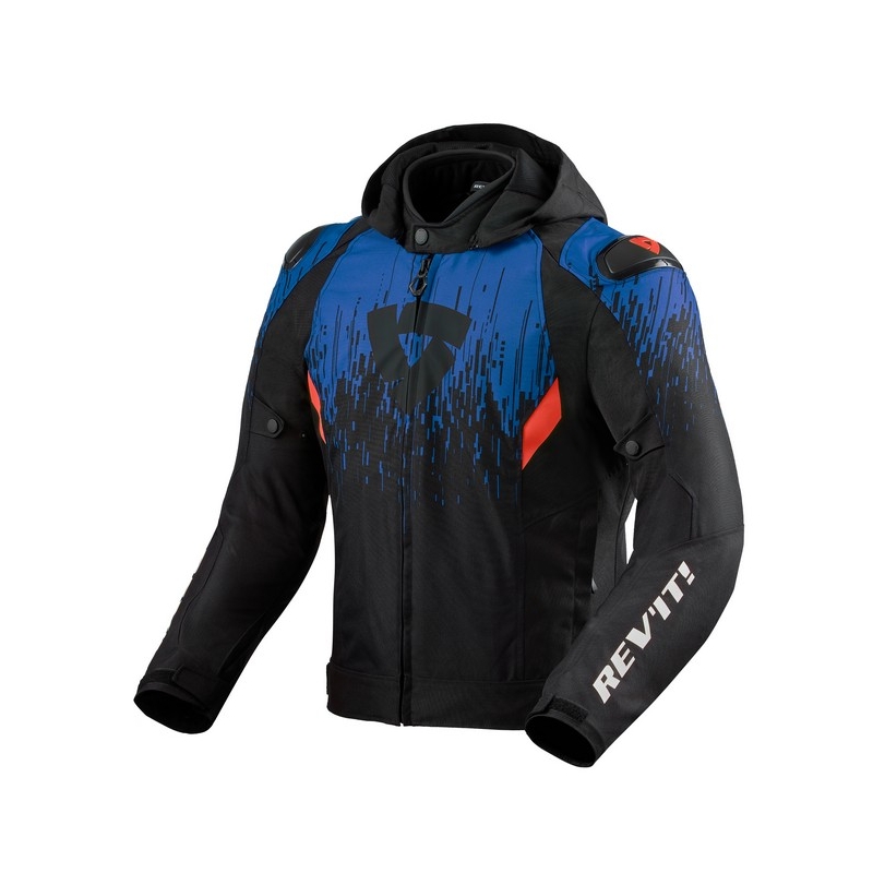 Kurtka motocyklowa Revit Quantum 2 H2O black-blue wyprzedaż