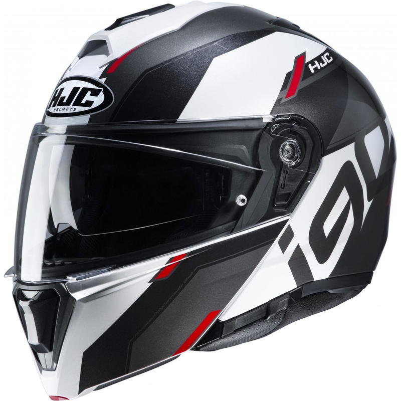 Szczękowy kask motocyklowy HJC i90 Aventa czarno-biało-szary wyprzedaż