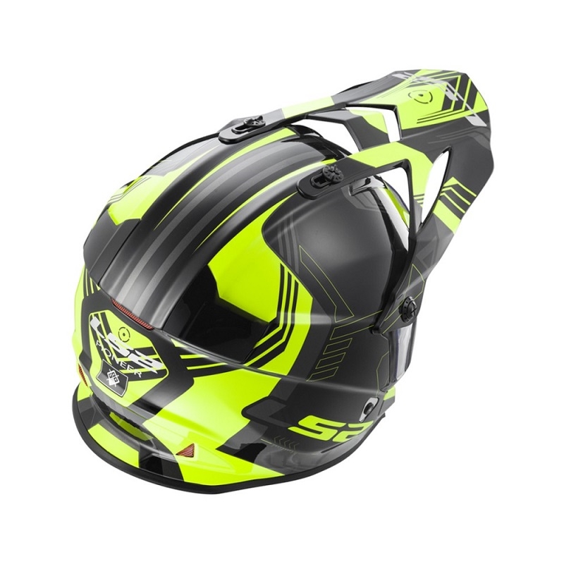 Enduro kask LS2 MX436 Pioneer Trigger czarno-żółto-tytanowy