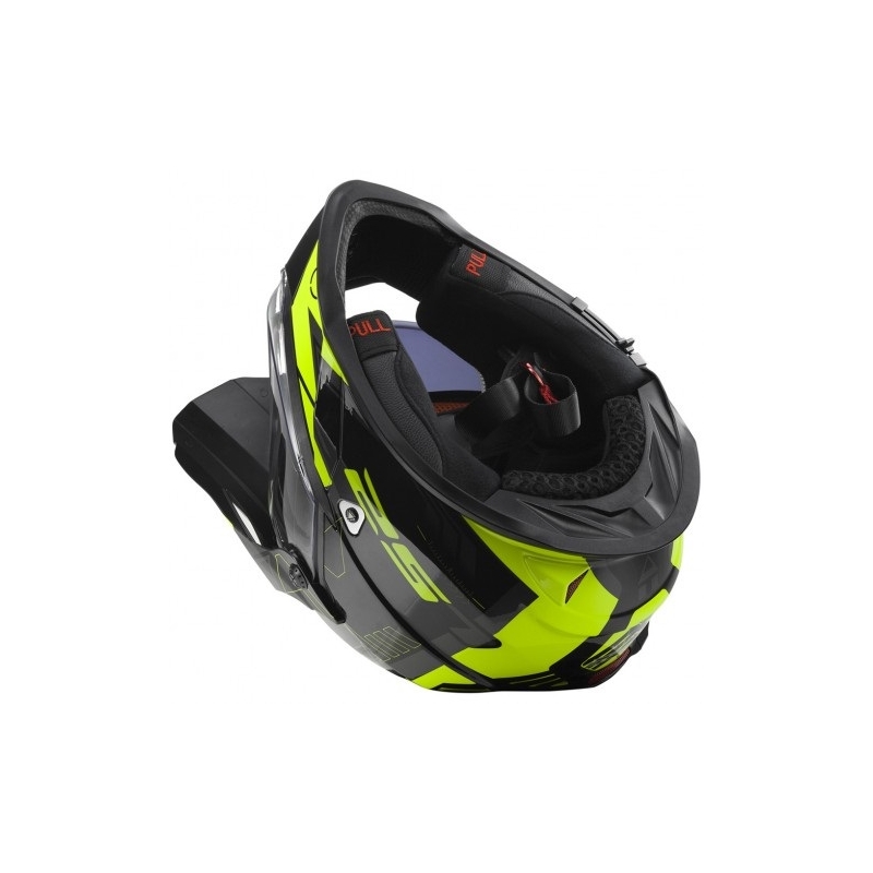 Enduro kask LS2 MX436 Pioneer Trigger czarno-żółto-tytanowy