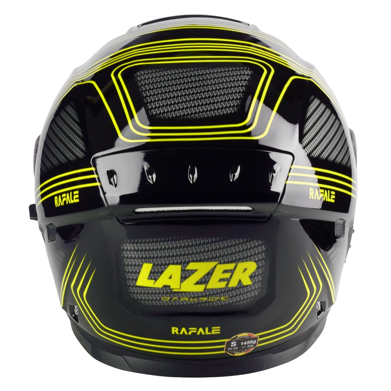 Integralny kask motocyklowy Lazer Rafale EVO Darkside czarno-szaro-fluo żółty wyprzedaż