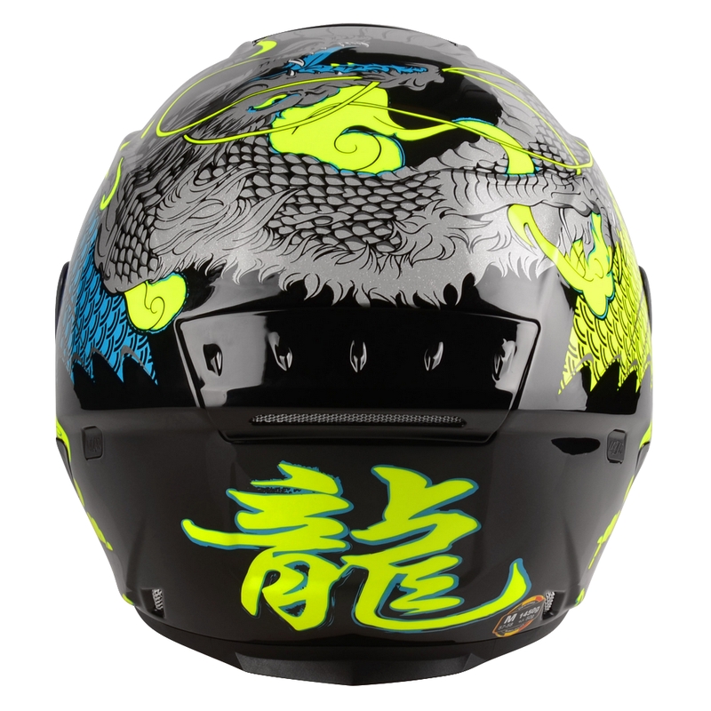 Kask motocyklowy otwarty Lazer Tango S Z-Line Dragon black-fluo yellow