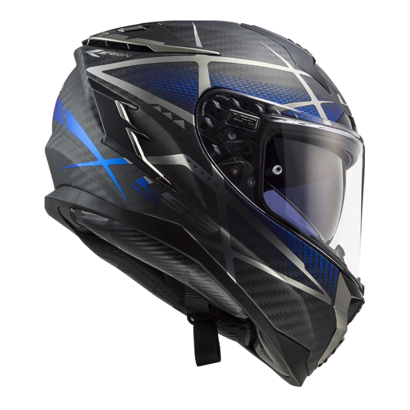 Integralny kask motocyklowy LS2 FF327 Challenger C Konic black-grey-blue wyprzedaż