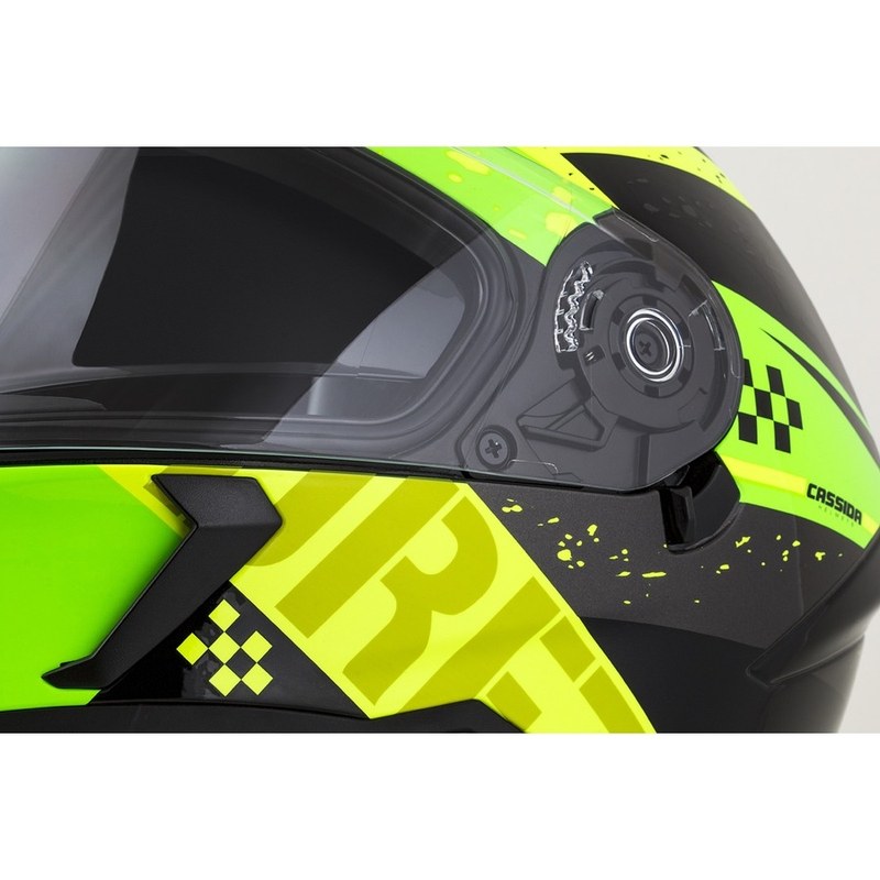 Kask integralny Cassida Integral 3.0 DRFT zielono-żółty