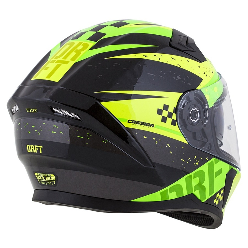 Kask integralny Cassida Integral 3.0 DRFT zielono-żółty