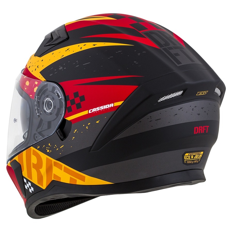 Kask integralny Cassida Integral 3.0 DRFT pomarańczowo-fluo-czerwony