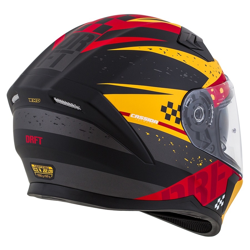 Kask integralny Cassida Integral 3.0 DRFT pomarańczowo-fluo-czerwony