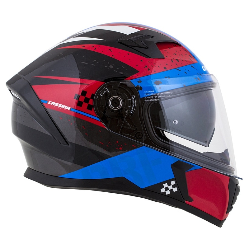 Kask integralny Cassida Integral 3.0 DRFT czerwono-perłowy niebieski