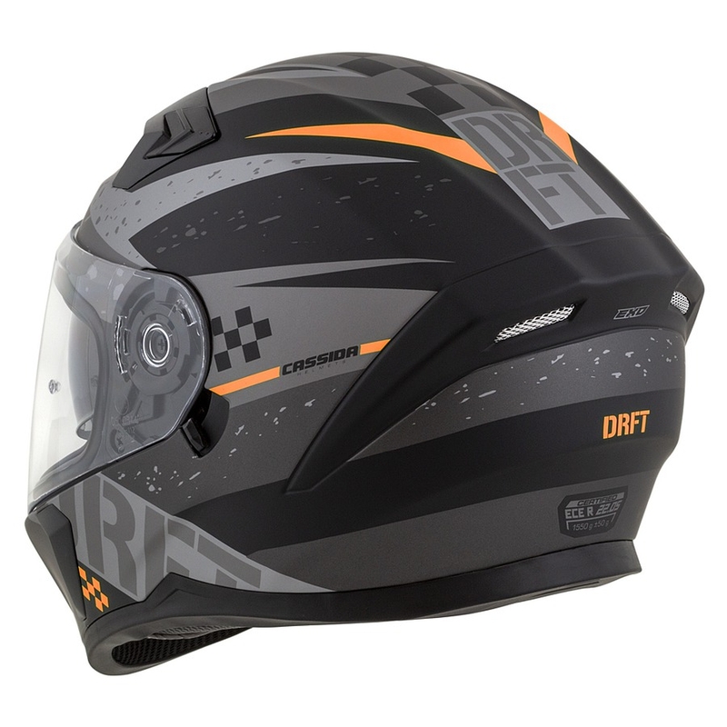 Kask integralny Cassida Integral 3.0 DRFT matowy szaro-czarno-pomarańczowy