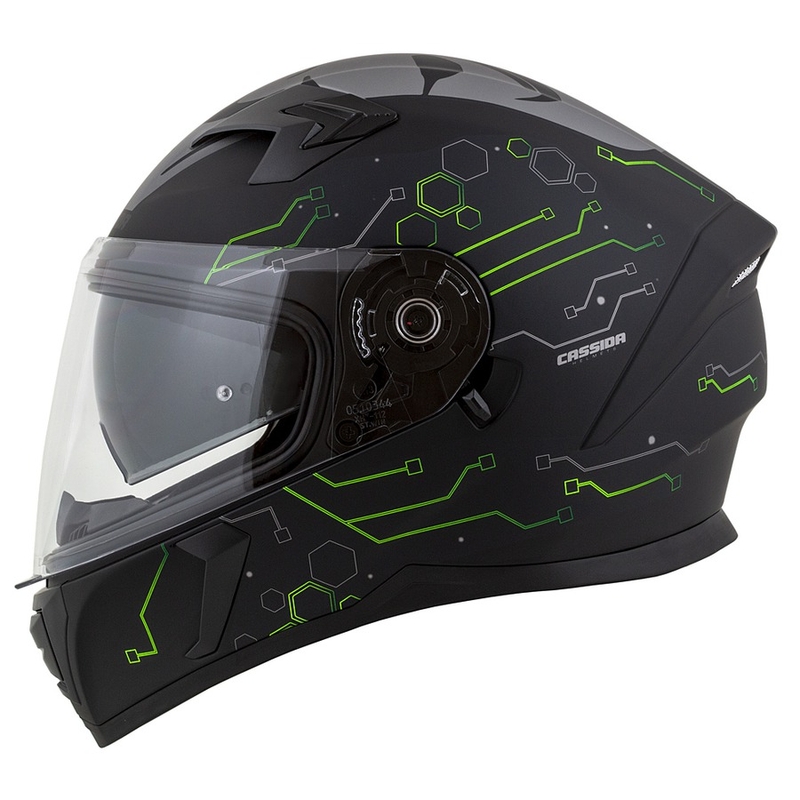 Kask integralny Cassida 3.0 Hack zielono-czarny mat