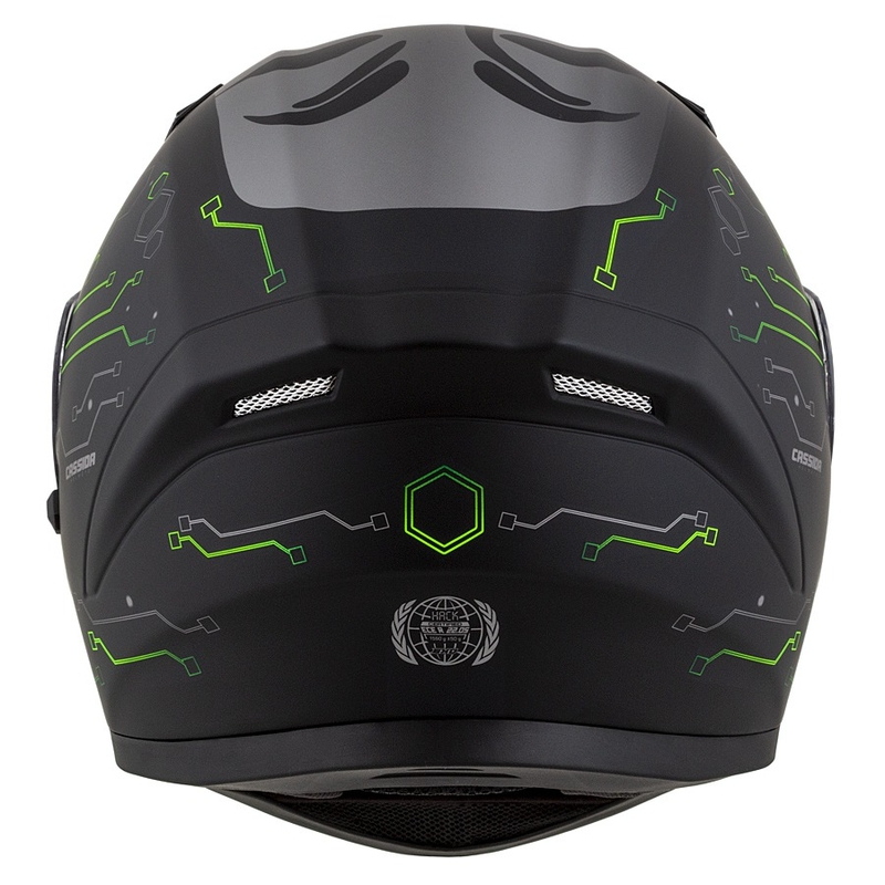 Kask integralny Cassida 3.0 Hack zielono-czarny mat