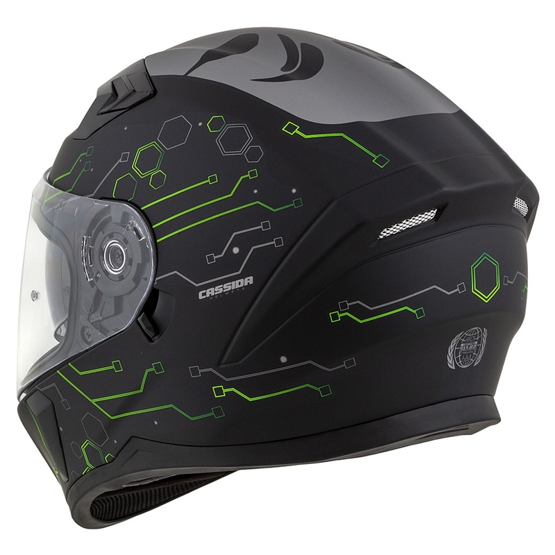 Kask integralny Cassida 3.0 Hack zielono-czarny mat