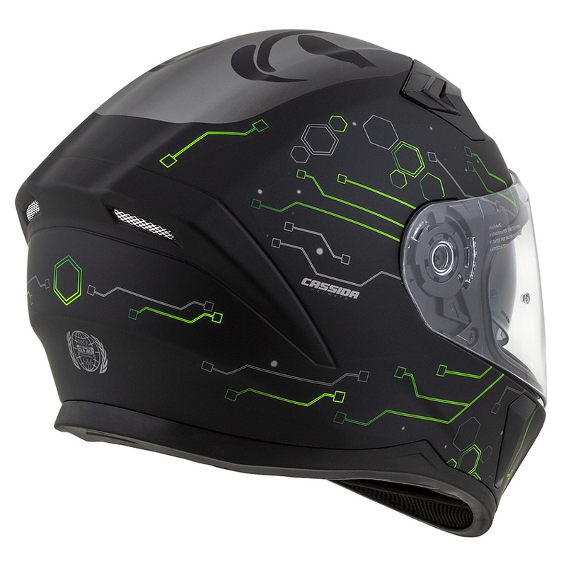 Kask integralny Cassida 3.0 Hack zielono-czarny mat