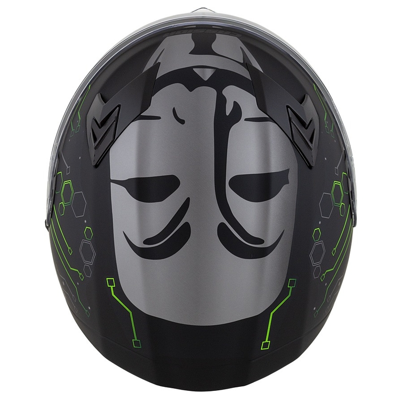 Kask integralny Cassida 3.0 Hack zielono-czarny mat