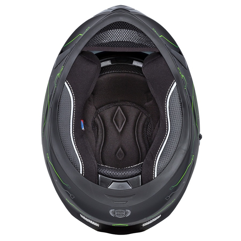 Kask integralny Cassida 3.0 Hack zielono-czarny mat