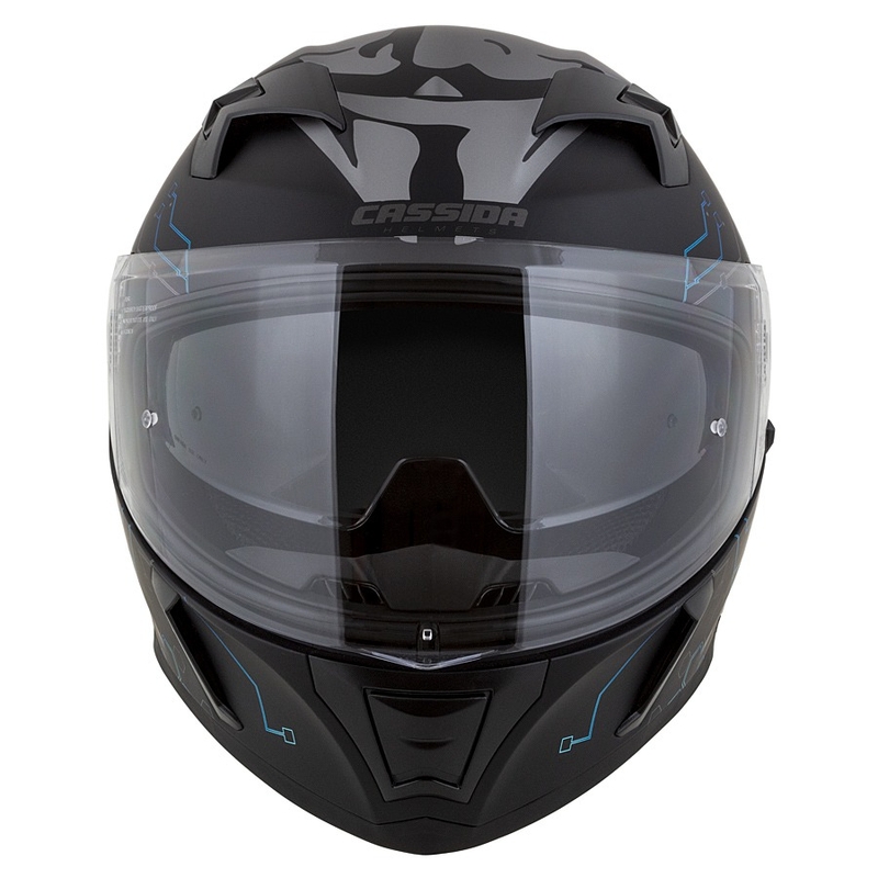 Kask integralny Cassida 3.0 Hack niebiesko-czarny mat