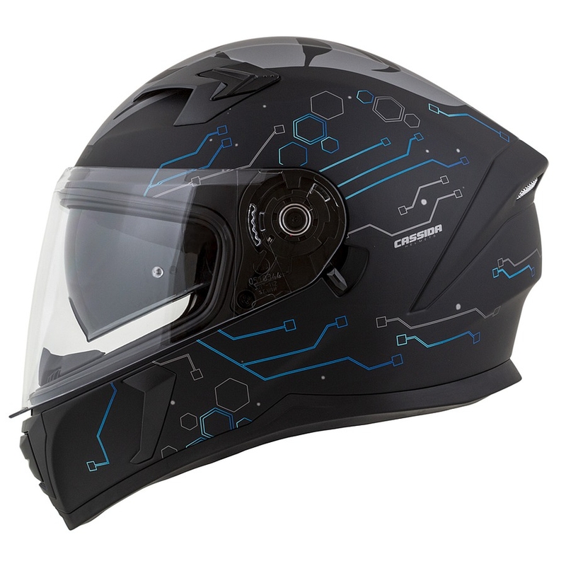 Kask integralny Cassida 3.0 Hack niebiesko-czarny mat