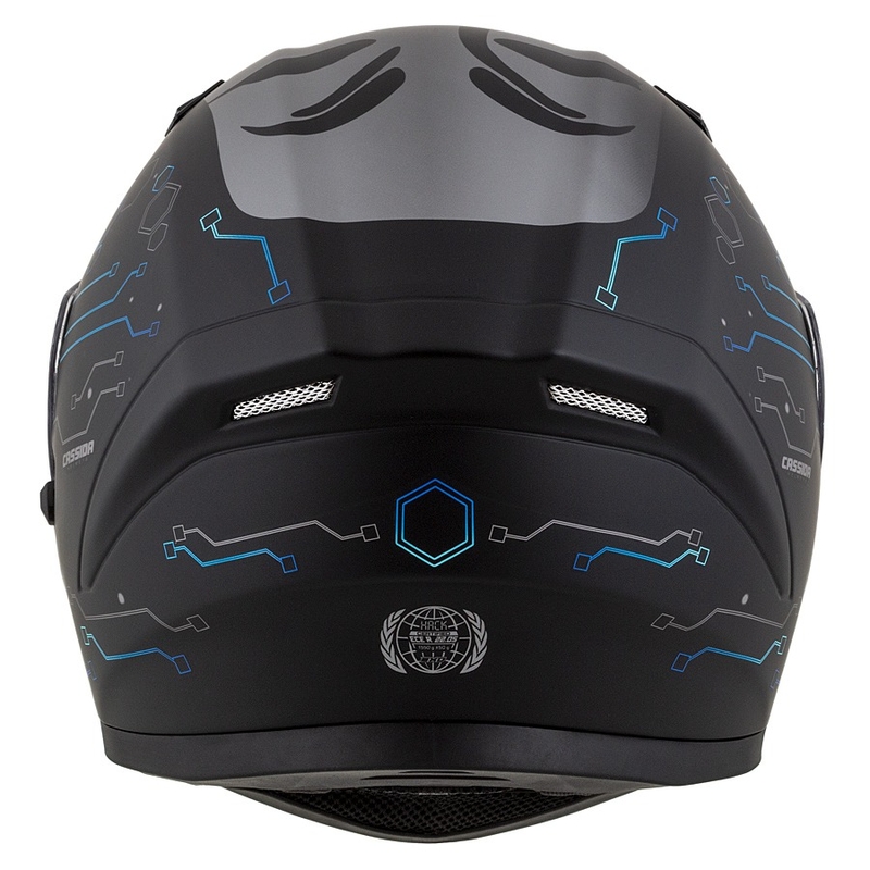 Kask integralny Cassida 3.0 Hack niebiesko-czarny mat