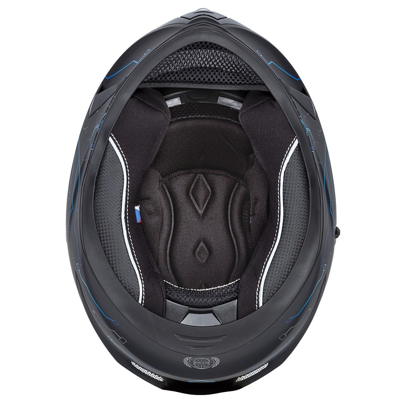 Kask integralny Cassida 3.0 Hack niebiesko-czarny mat