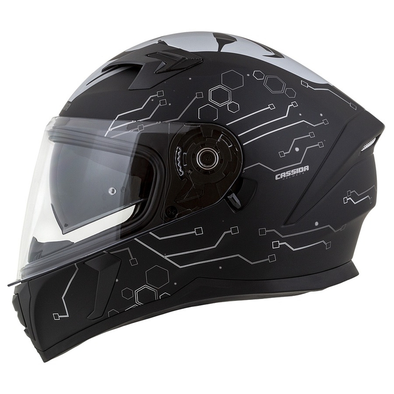 Kask integralny Cassida 3.0 Hack Vision szaro-srebrno-czarny mat wyprzedaż