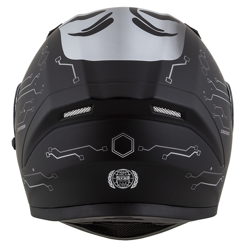 Kask integralny Cassida 3.0 Hack Vision szaro-srebrno-czarny mat wyprzedaż