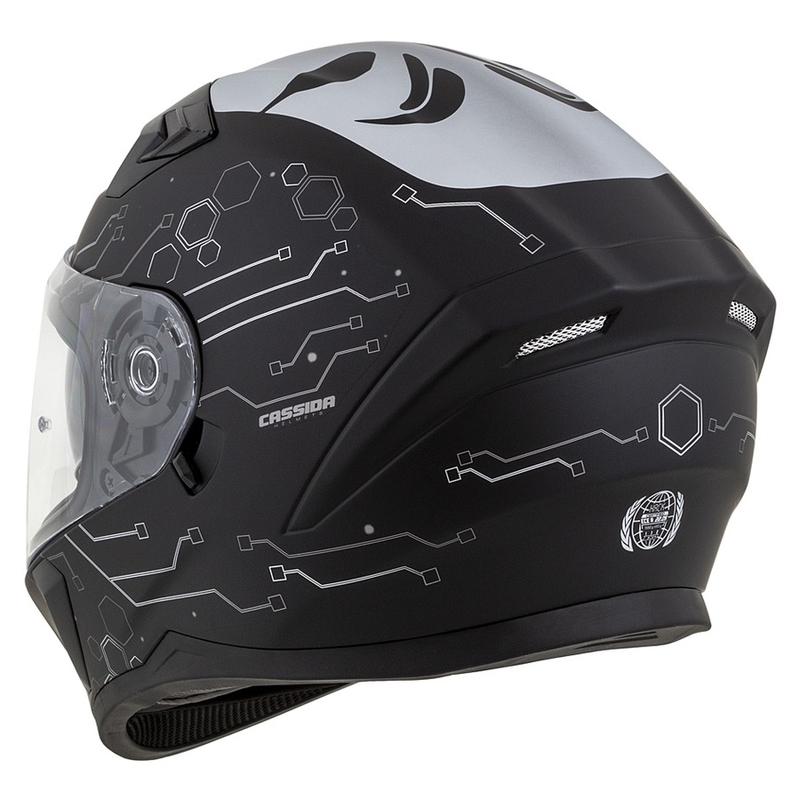 Kask integralny Cassida 3.0 Hack Vision szaro-srebrno-czarny mat wyprzedaż