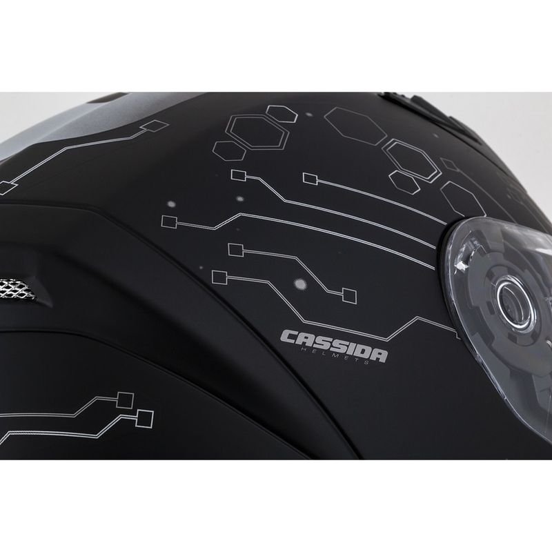 Kask integralny Cassida 3.0 Hack Vision szaro-srebrno-czarny mat wyprzedaż