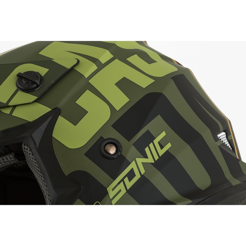 Kask motocrosowy Cassida Cross Cup Sonic pomarańczowo zielony mat